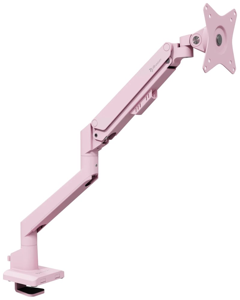 AROZZI ALZARE NEO Pink/ stolní držák pro monitory/ plynový píst/ kovový/ růžový