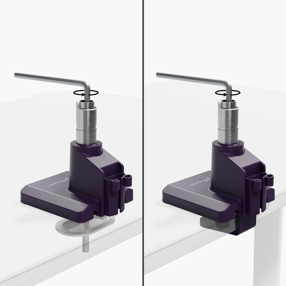 AROZZI ALZARE NEO Purple/ stolní držák pro monitory/ plynový píst/ kovový/ fialový