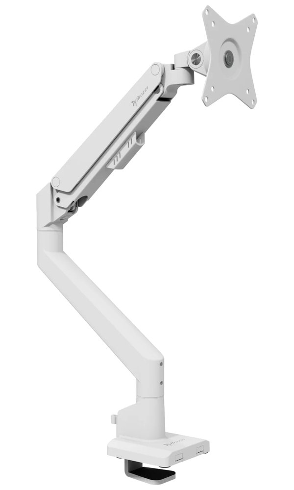 AROZZI ALZARE NEO White/ stolní držák pro monitory/ plynový píst/ kovový/ bílý
