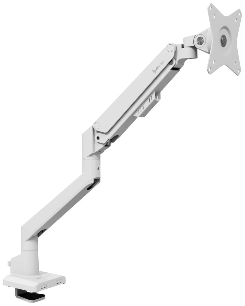 AROZZI ALZARE NEO White/ stolní držák pro monitory/ plynový píst/ kovový/ bílý