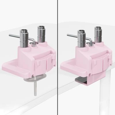 AROZZI ALZARE NEO DUO Pink/ stolní držák pro 2 monitory/ plynový píst/ kovový/ růžový