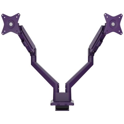 AROZZI ALZARE NEO DUO Purple/ stolní držák pro 2 monitory/ plynový píst/ kovový/ fialový