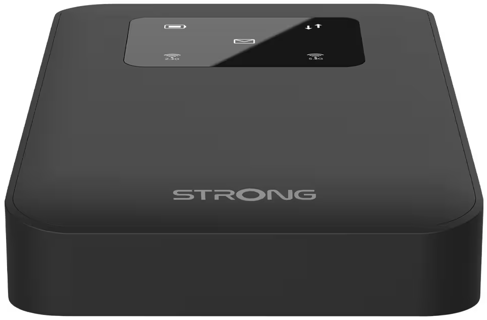 STRONG 4G+ MIFI 900/ data 300Mbps/ Wi-Fi 1200Mbps/ baterie 2500mAh/ WPA3/ micro SIM/ USB-C/ bez displeje/ černý