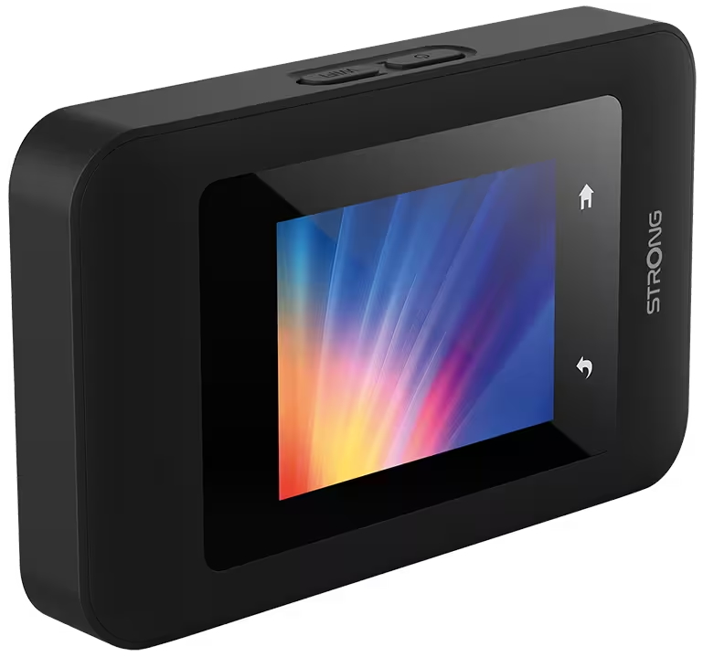 STRONG 4G+ MIFI 900D/ data 300Mbps/ Wi-Fi 1200Mbps/ baterie 2500mAh/ WPA3/ nano SIM/ USB-C/ s displejem/ černý