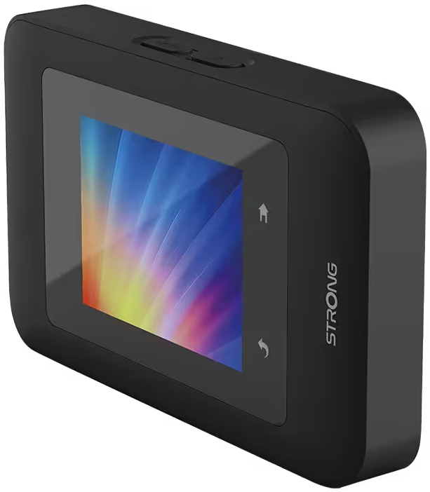 STRONG 4G+ MIFI 900D/ data 300Mbps/ Wi-Fi 1200Mbps/ baterie 2500mAh/ WPA3/ nano SIM/ USB-C/ s displejem/ černý