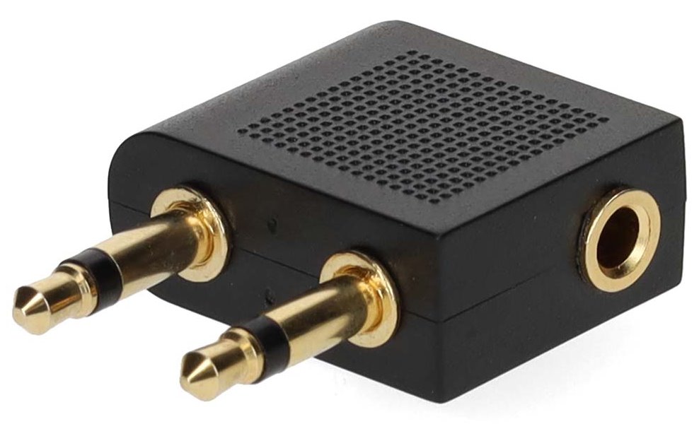 NEDIS kompaktní a přenosný bezdrátový audio Bluetooth adaptér/ zásuvka USB-C/ výstupní konektor 3,5 mm/ černý