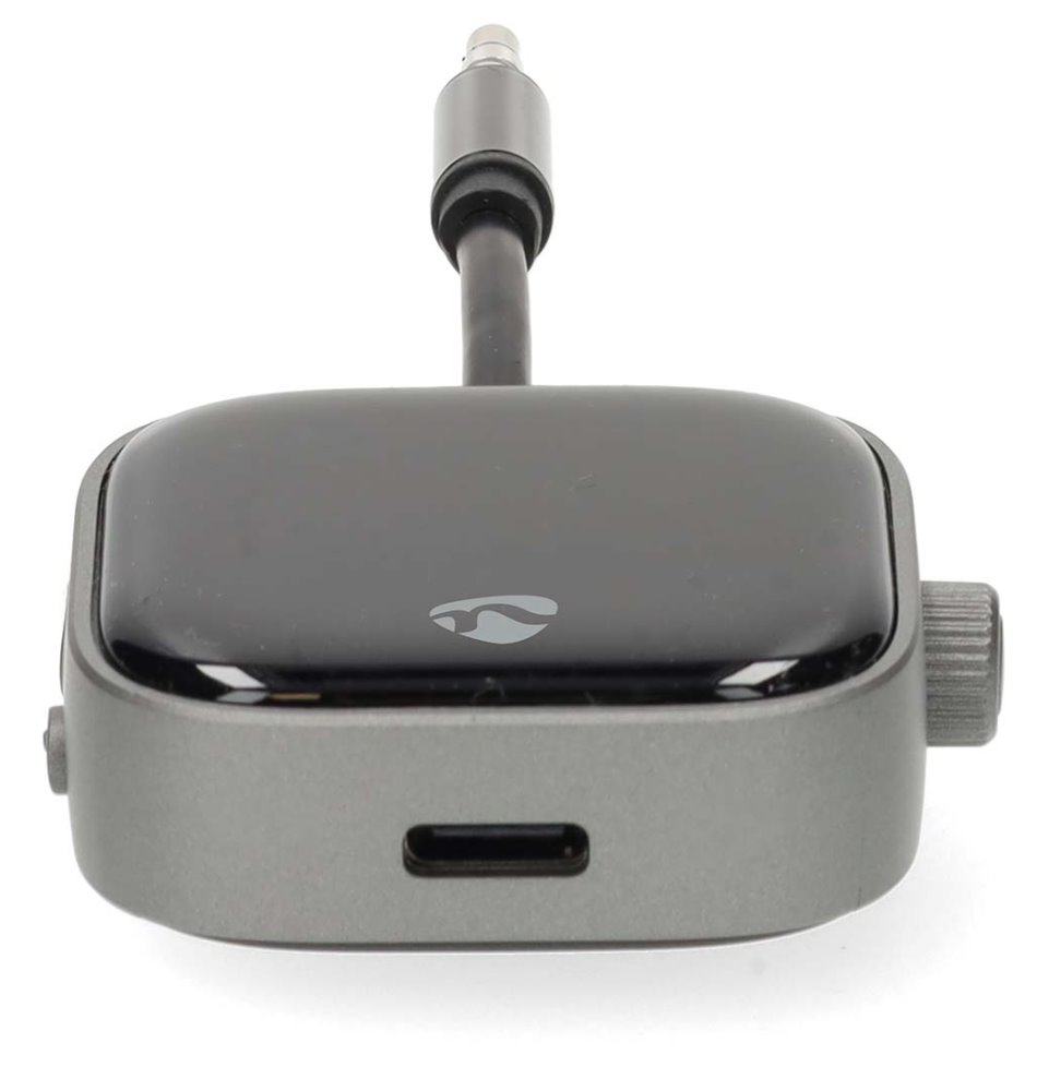 NEDIS kompaktní a přenosný bezdrátový audio Bluetooth adaptér/ zásuvka USB-C/ výstupní konektor USB-C/ černý