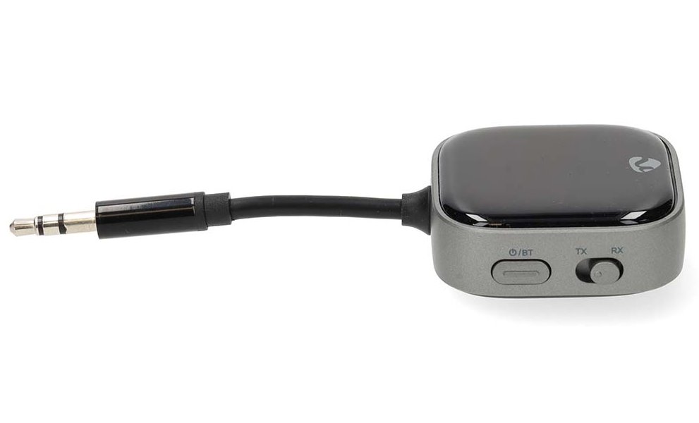 NEDIS kompaktní a přenosný bezdrátový audio Bluetooth adaptér/ zásuvka USB-C/ výstupní konektor USB-C/ černý