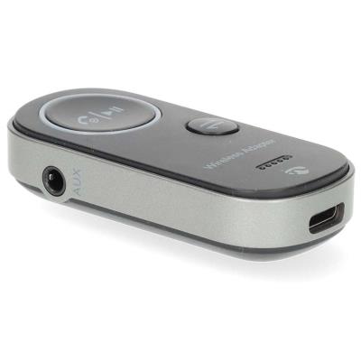 NEDIS kompaktní a přenosný bezdrátový audio Bluetooth adaptér/ zásuvka USB-C/ výstupní konektor 3,5 mm/ černý