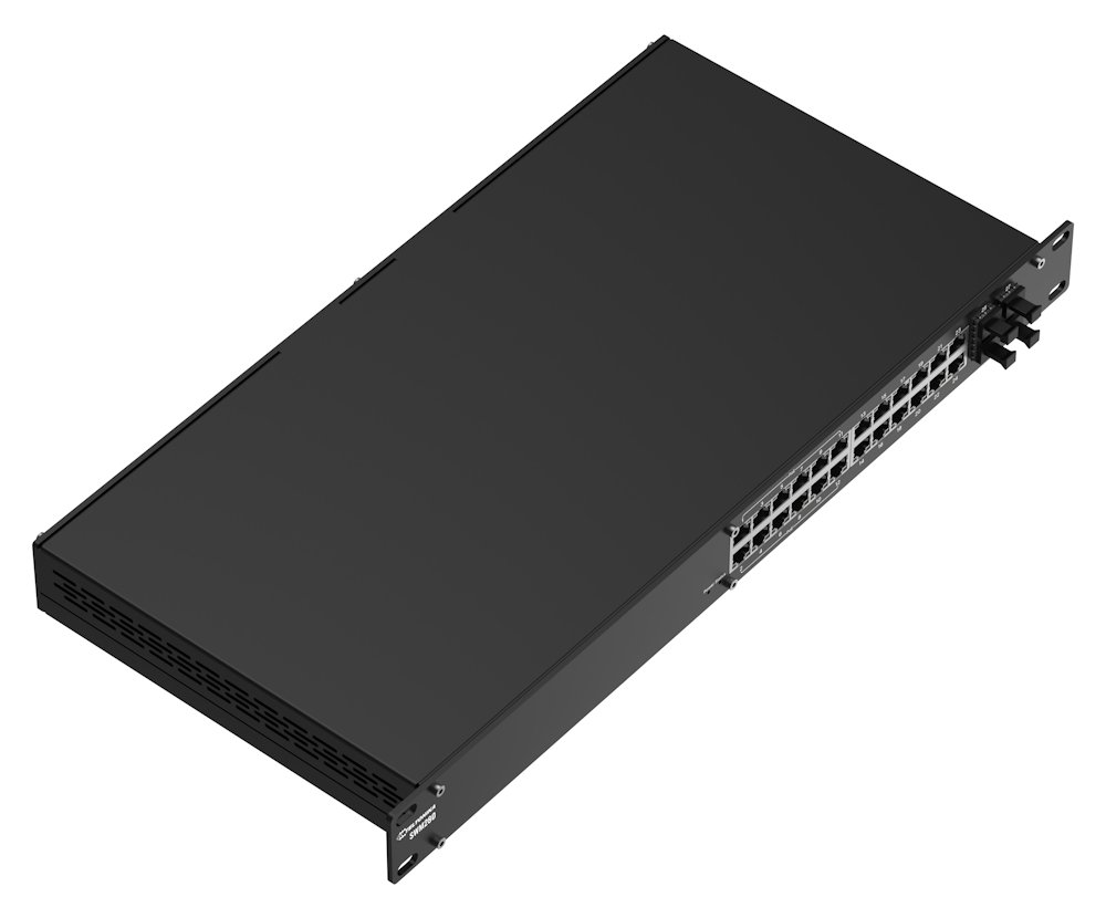 Teltonika SWM280 manažovaný switch, 24x GbE (12x PoE+), 4x SFP, L2+, 19" rack
