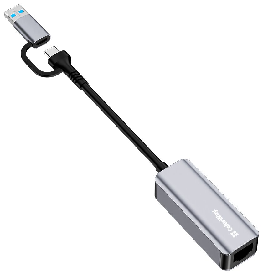 Colorway Adaptér USB-C nebo USB-A na RJ45/ 18cm