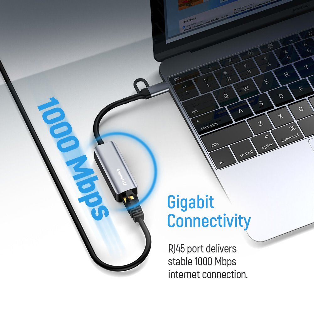 Colorway Adaptér USB-C nebo USB-A na RJ45/ 18cm