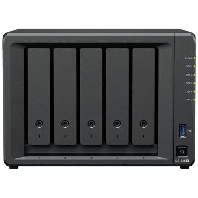Synology DS1525+   5x SATA, 8GB RAM, 2x M.2, 2x USB3.2, 2x 2,5GbE, 1x PCIe, 1x USB-C