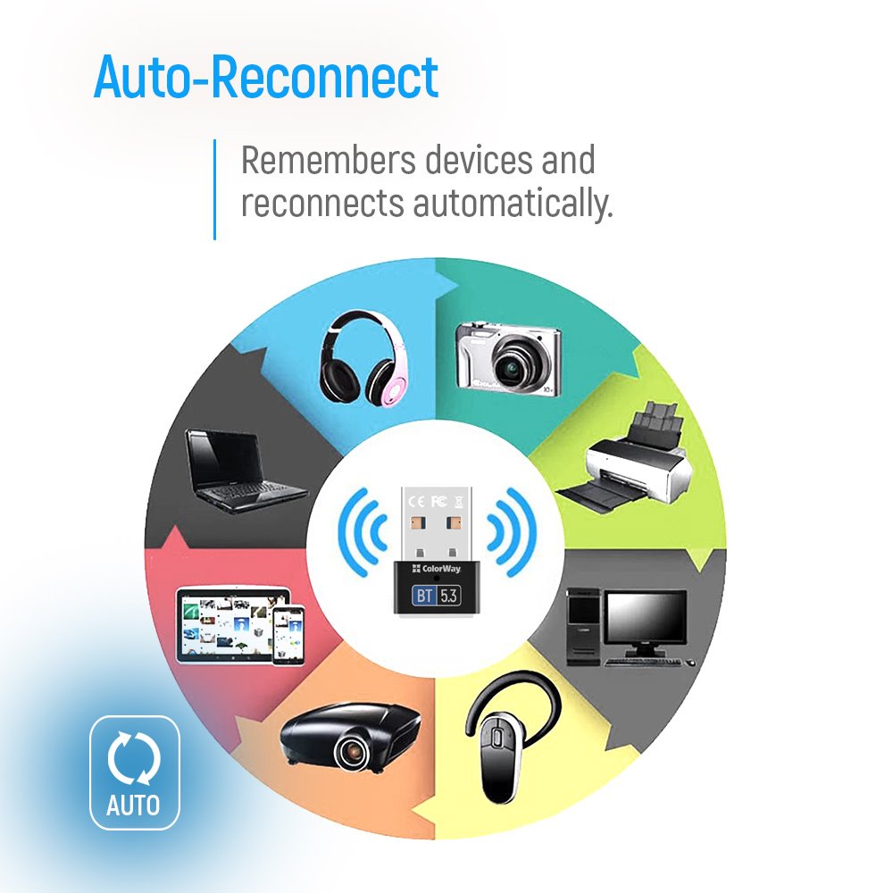 Colorway Bluetooth BT 5.3 Adaptér/ USB-A