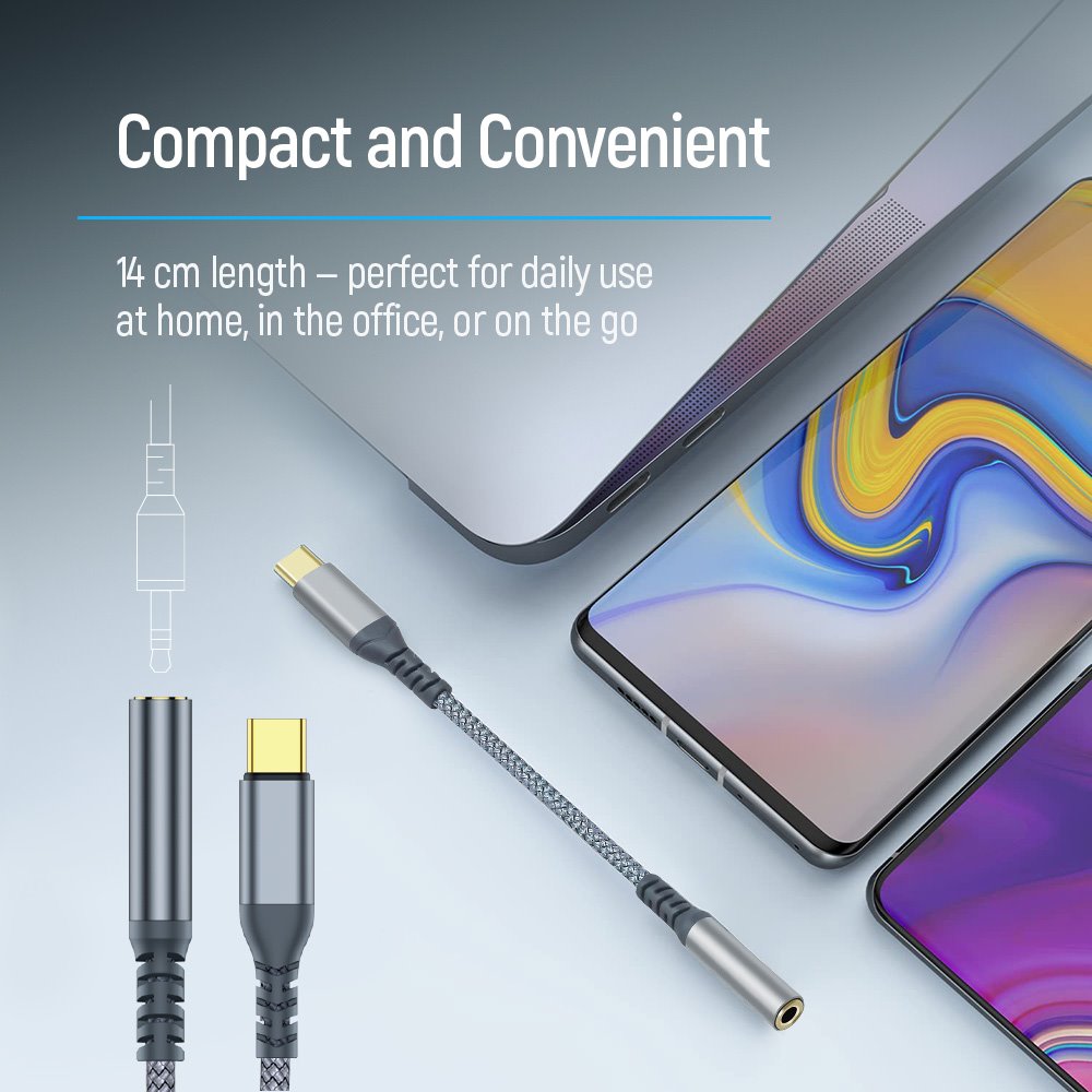 Colorway Adaptér USB-C na Female 3.5 mm/ 14cm