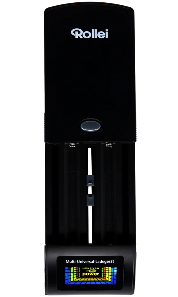 Rollei univerzální nabíječka baterií/ NiMH/ NiCd/ AA/ AAA/ Li-Ion/ Li-Po