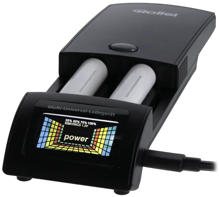 Rollei univerzální nabíječka baterií/ NiMH/ NiCd/ AA/ AAA/ Li-Ion/ Li-Po