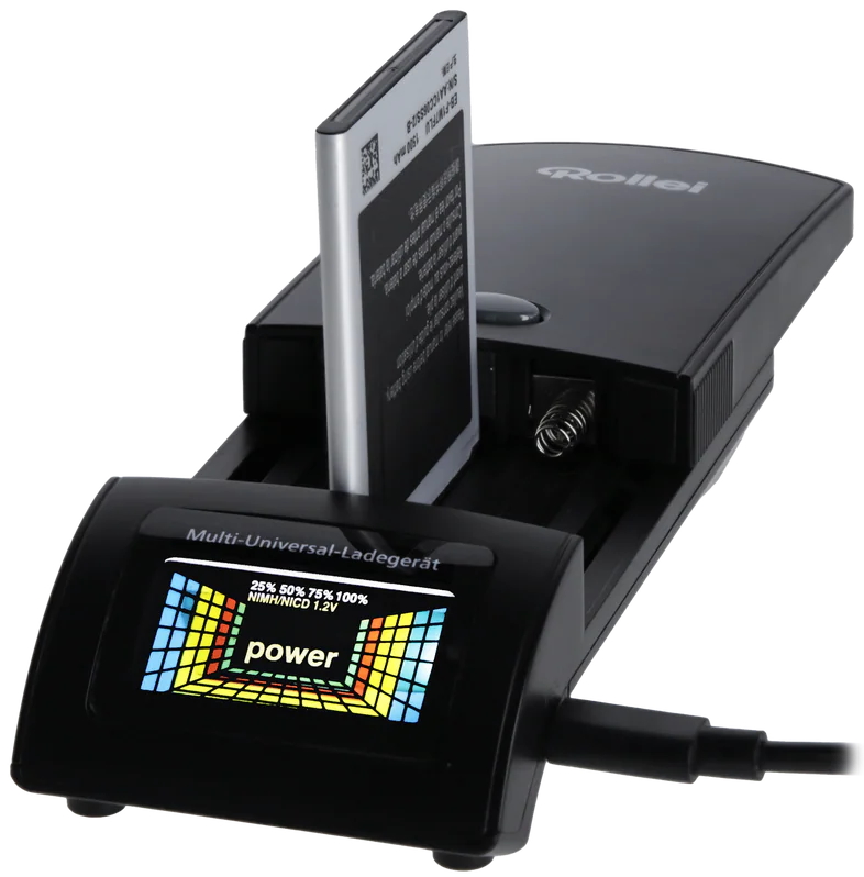 Rollei univerzální nabíječka baterií/ NiMH/ NiCd/ AA/ AAA/ Li-Ion/ Li-Po