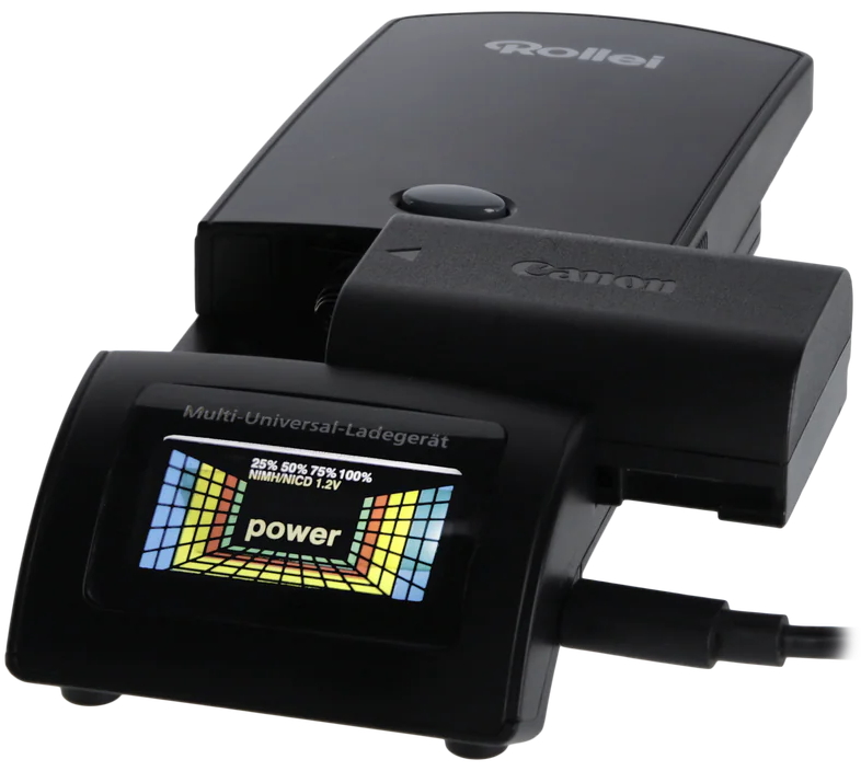 Rollei univerzální nabíječka baterií/ NiMH/ NiCd/ AA/ AAA/ Li-Ion/ Li-Po