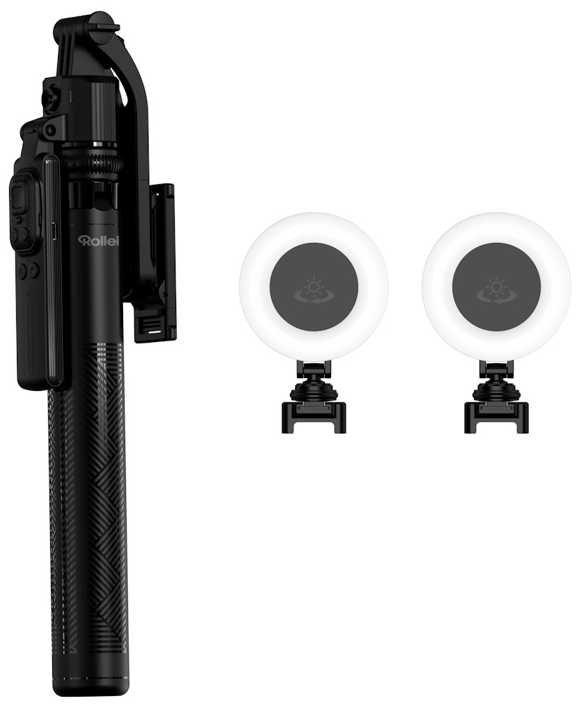 Rollei Stativ Easy Creator Quadpod LED-Kit/ 26946/ AI Tracking: Inteligentní rozpoznávání obličeje