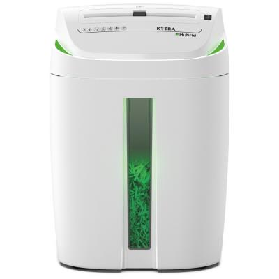 KOBRA skartovač S4-HYBRID/ příčný řez 3,8 mm/ A4/ kapacita 22 listů/ objem koše 40l/ stupeň utajení P2/ bílo-zelený