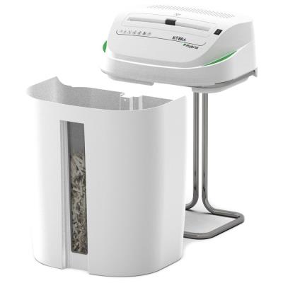 KOBRA skartovač S6-HYBRID/ příčný řez 5,8 mm/ A4/ kapacita 28 listů/ objem koše 40l/ stupeň utajení P2/ bílo-zelený