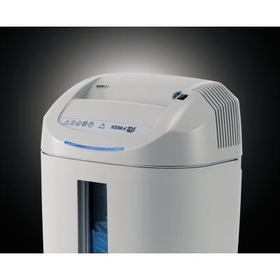 KOBRA skartovač +1 CC4/ příčný řez 3,5 x 40 mm/ A4/ kapacita 14 listů/ objem koše 38l/ stupeň utajení P4/ modro-bílý