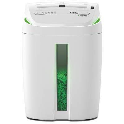 KOBRA skartovač C4-HYBRID/ příčný řez 3,5 x 40 mm/ A4/ kapacita 17 listů/ objem koše 40l/ stupeň utajení P4/ bílo-zelený