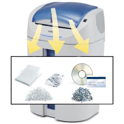 KOBRA skartovač +2 SS4/ proužkový řez 3,8 mm/ A4/ kapacita 19 listů/ objem koše 38l/ stupeň utajení P2/ modro-bílý