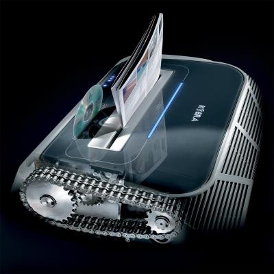 KOBRA skartovač 245 TS HS-6/ příčný řez 0,8 x 5 mm/ A4/ kapacita 4 listy/ objem koše 40l/ stupeň utajení P7/ šedý