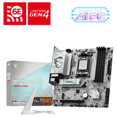 MSI B840M GAMING PLUS WIFI6E / AMD B840 / AM5 / 4x DDR5 / M.2 / WiFi / mATX