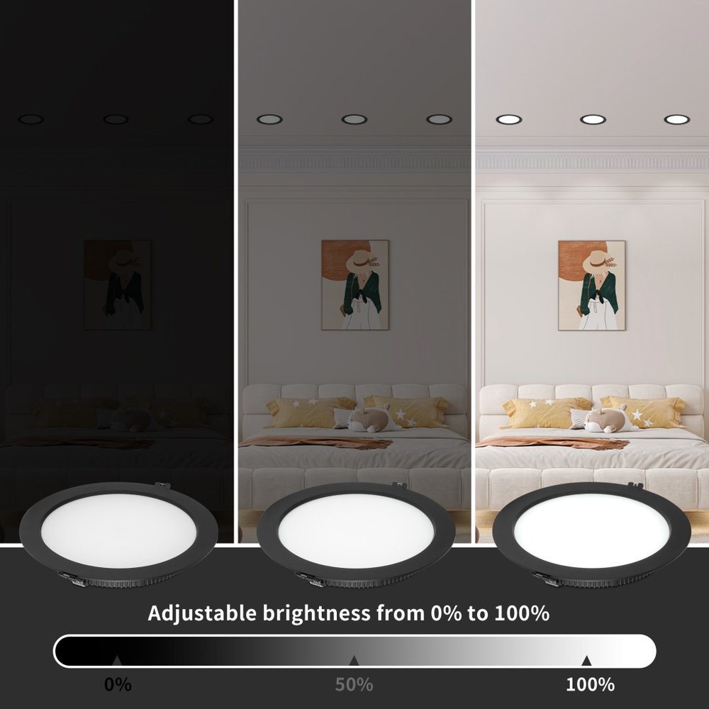 IMMAX NEO DOWN podhledové (stropní) svítidlo, 12cm, 12W, s podporou BEACON, CCT, stmívatelné, Wi-Fi, TUYA, bílé