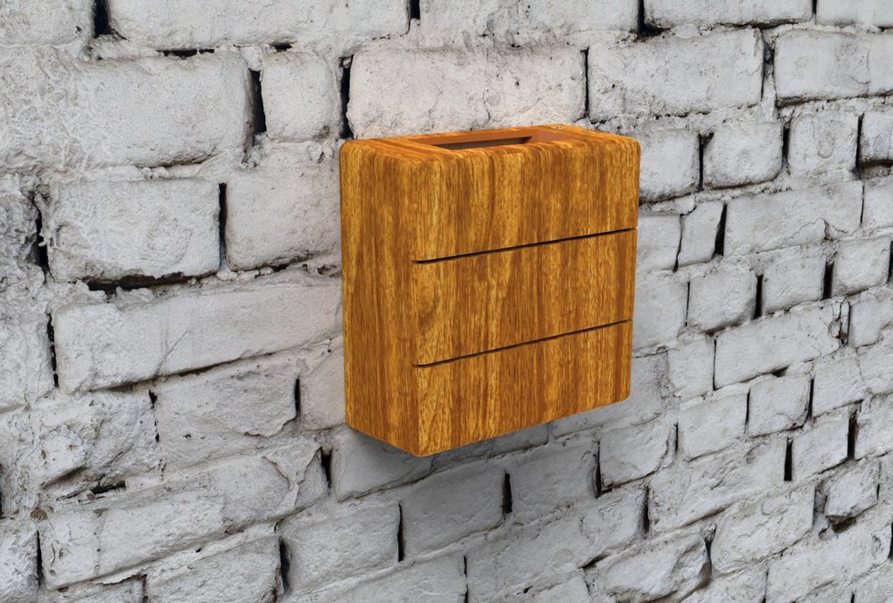 IMMAX LUXLINE venkovní LED nástěnné osvětlení, 6W, 3000K, 240V, IP54, ořechové dřevo