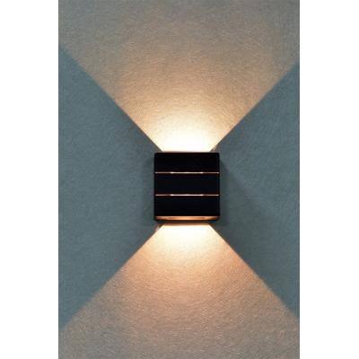 IMMAX LUXLINE venkovní LED nástěnné osvětlení, 6W, 3000K, 240V, IP54, černé