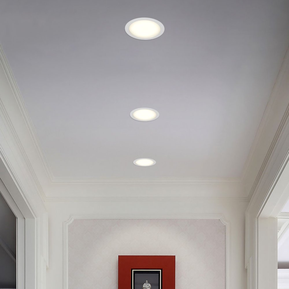 IMMAX NEO DOWN podhledové (stropní) svítidlo, 23cm, 36W, s podporou BEACON, CCT, stmívatelné, Wi-Fi, TUYA, bílé