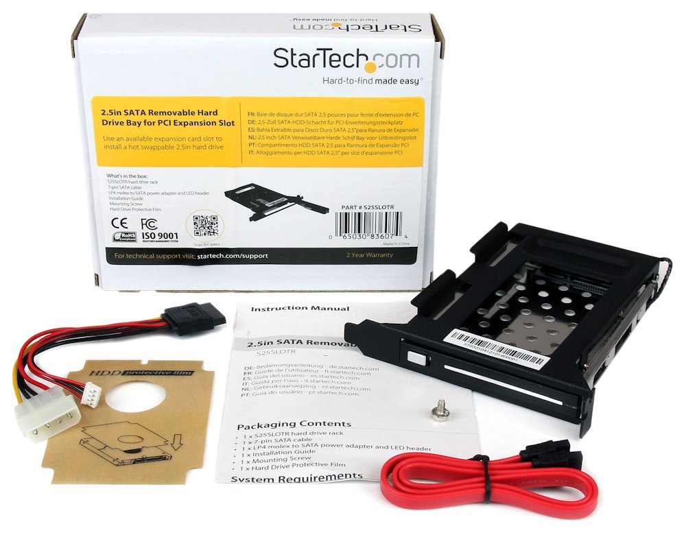 StarTech SATA Backplane 1x 2,5" HDDs/SDDs / S25SLOTR /