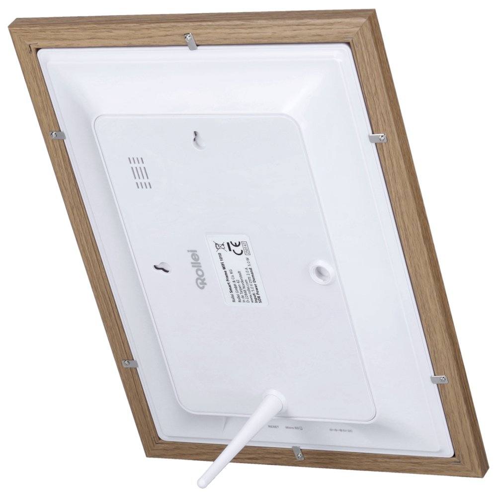 Rollei fotorámeček WiFi 1010/ úhlopříčka 10.1"/ 32GB/ 1W/ Frameo APP/ Světlé dřevo