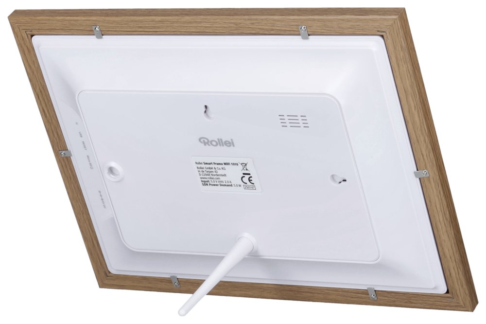 Rollei fotorámeček WiFi 1010/ úhlopříčka 10.1"/ 32GB/ 1W/ Frameo APP/ Světlé dřevo