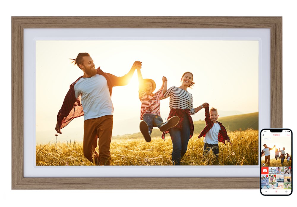 Rollei fotorámeček WiFi 212/ úhlopříčka 21.5"/ 32GB/ 4W/ Frameo APP/ Světlé dřevo