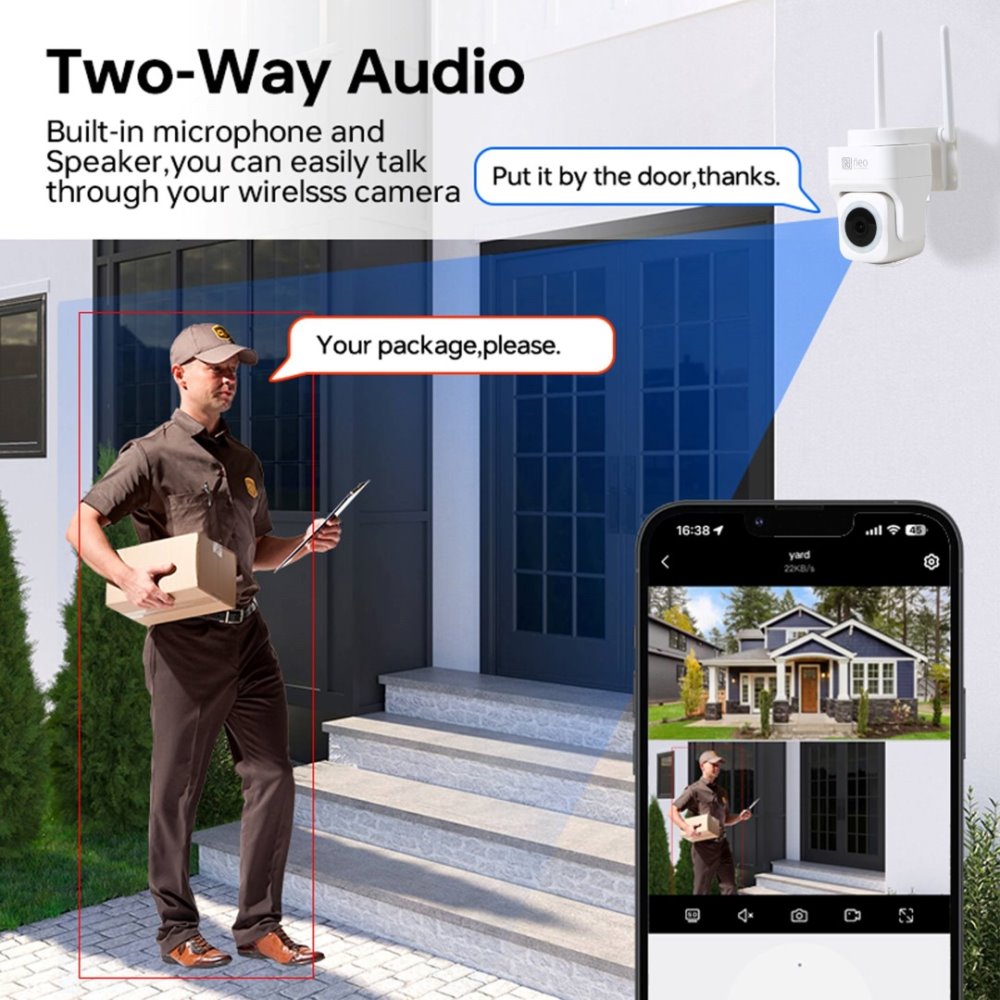 POŠKOZENÝ OBAL - IMMAX NEO LITE SMART Security venkovní kamera CUBE, PT, Wi-Fi 2,4 a 5GHz, 4MP, ONVIF, TUYA