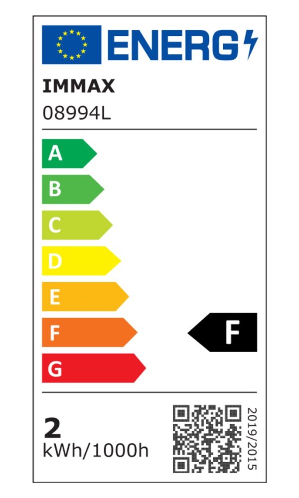 IMMAX LED stolní lampička CRANE/ Qi nabíjení/ 18W/ budík/ 12V/1,5A/ 200lm/ bílá