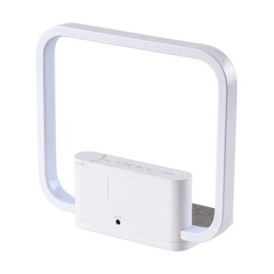 IMMAX LED stolní lampička CRANE/ Qi nabíjení/ 18W/ budík/ 12V/1,5A/ 200lm/ bílá