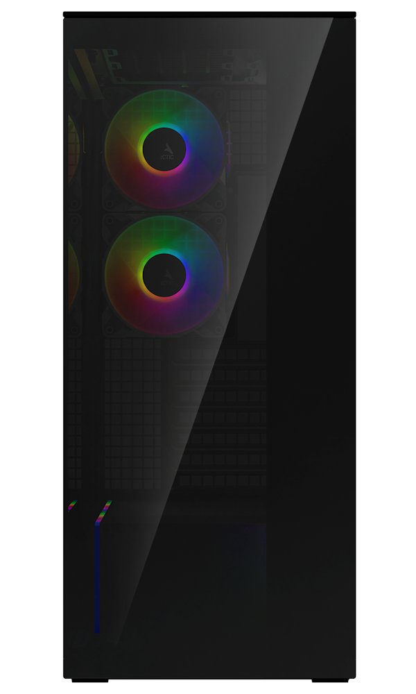 ARCTIC skříň Xtender / E-ATX / 2x120mm ARGB fan / 2xUSB / USB-C / tónované sklo / černá