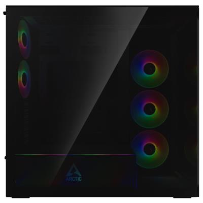 ARCTIC skříň Xtender / E-ATX / 2x120mm ARGB fan / 2xUSB / USB-C / tónované sklo / černá
