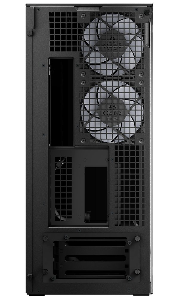 ARCTIC skříň Xtender / E-ATX / 2x120mm ARGB fan / 2xUSB / USB-C / vertical GPU kit / tónované sklo / černá