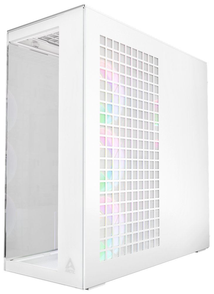 ARCTIC skříň Xtender / E-ATX / 2x120mm ARGB fan / 2xUSB / USB-C / čiré sklo / bílá