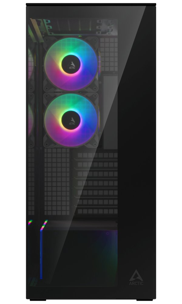 ARCTIC skříň Xtender / E-ATX / 2x120mm ARGB fan / 2xUSB / USB-C / zrcadlové sklo / černá