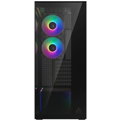 ARCTIC skříň Xtender / E-ATX / 2x120mm ARGB fan / 2xUSB / USB-C / zrcadlové sklo / černá