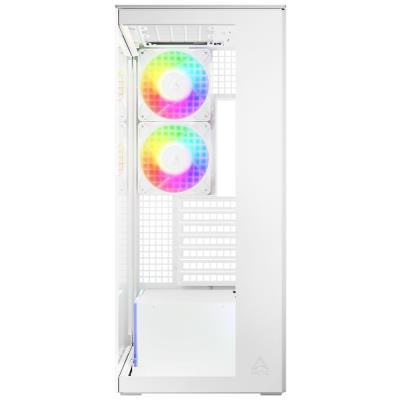 ARCTIC skříň Xtender / E-ATX / 2x120mm ARGB fan / 2xUSB / USB-C / čiré sklo / bílá