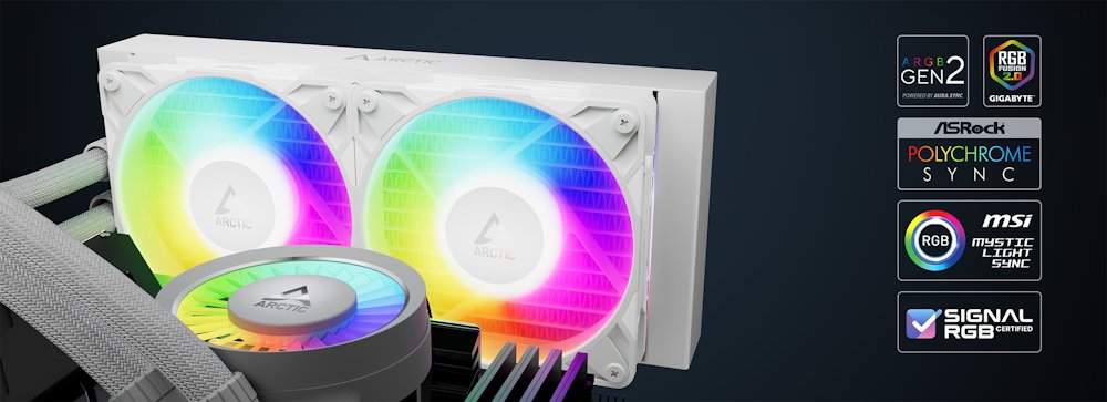 ARCTIC vodní chladič Liquid Freezer III Pro 240 ARGB bílý